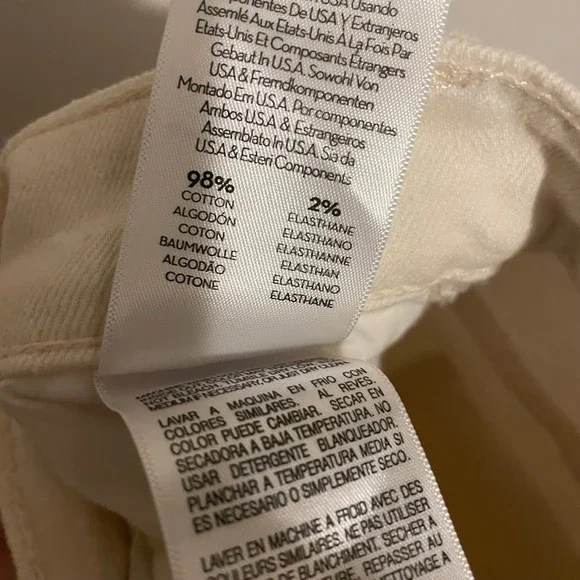 Mother Superior jeans The Hustler Roller Heel Act Natural 25 wide leg cream boho - Picture 9 of 9